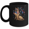German Shepherd Dog American USA Flag 4th of Jul women Lover Mug | siriusteestore