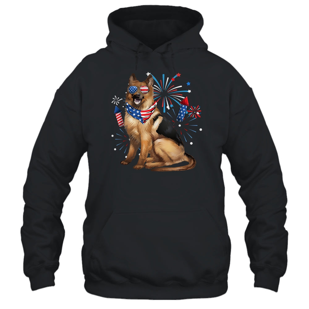 German Shepherd Dog American USA Flag 4th of Jul women Lover Shirt & Tank Top | siriusteestore