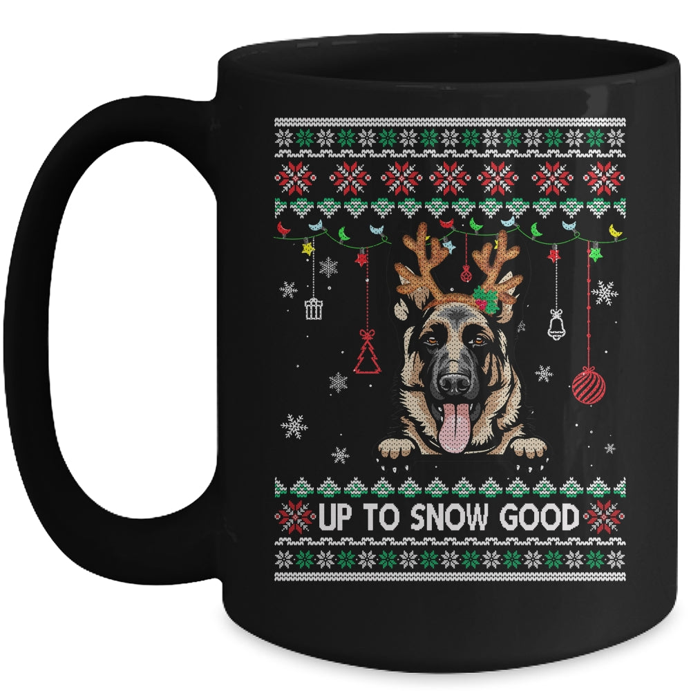 German Shepherd Dog Reindeer Ugly Christmas Xmas Mug | siriusteestore