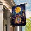 German Shepherd Witch Halloween Flag Castle Background For Dog Lover Home | siriusteestore