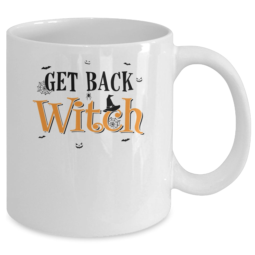 Get Back Witch I'm Not A Witch Im Your Wife Couple Halloween Mug | siriusteestore