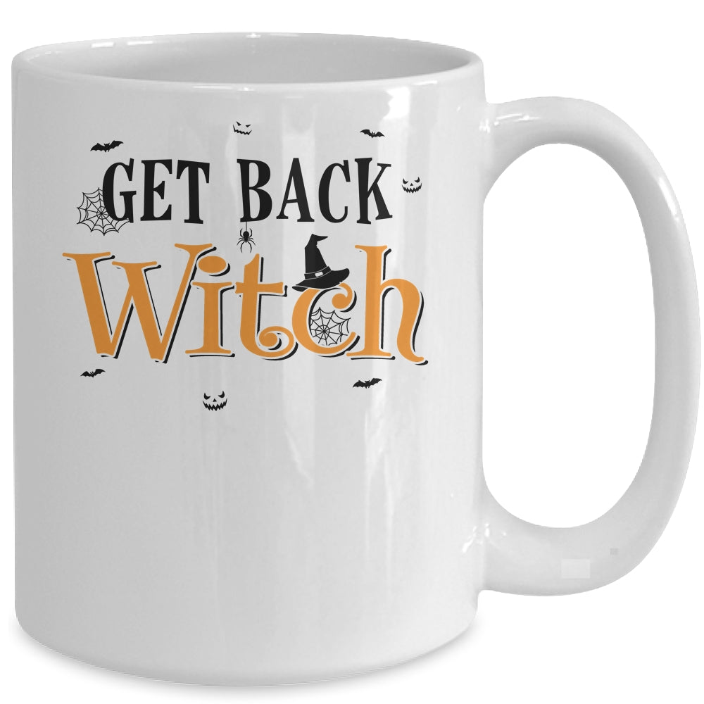 Get Back Witch I'm Not A Witch Im Your Wife Couple Halloween Mug | siriusteestore