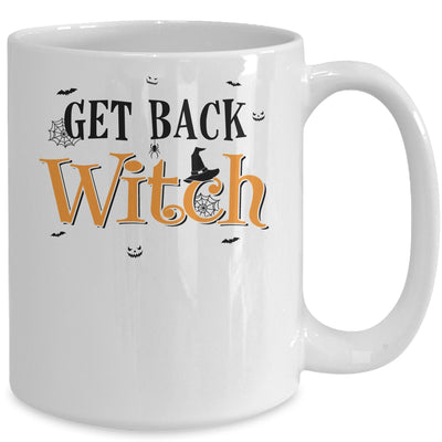 Get Back Witch I'm Not A Witch Im Your Wife Couple Halloween Mug | siriusteestore