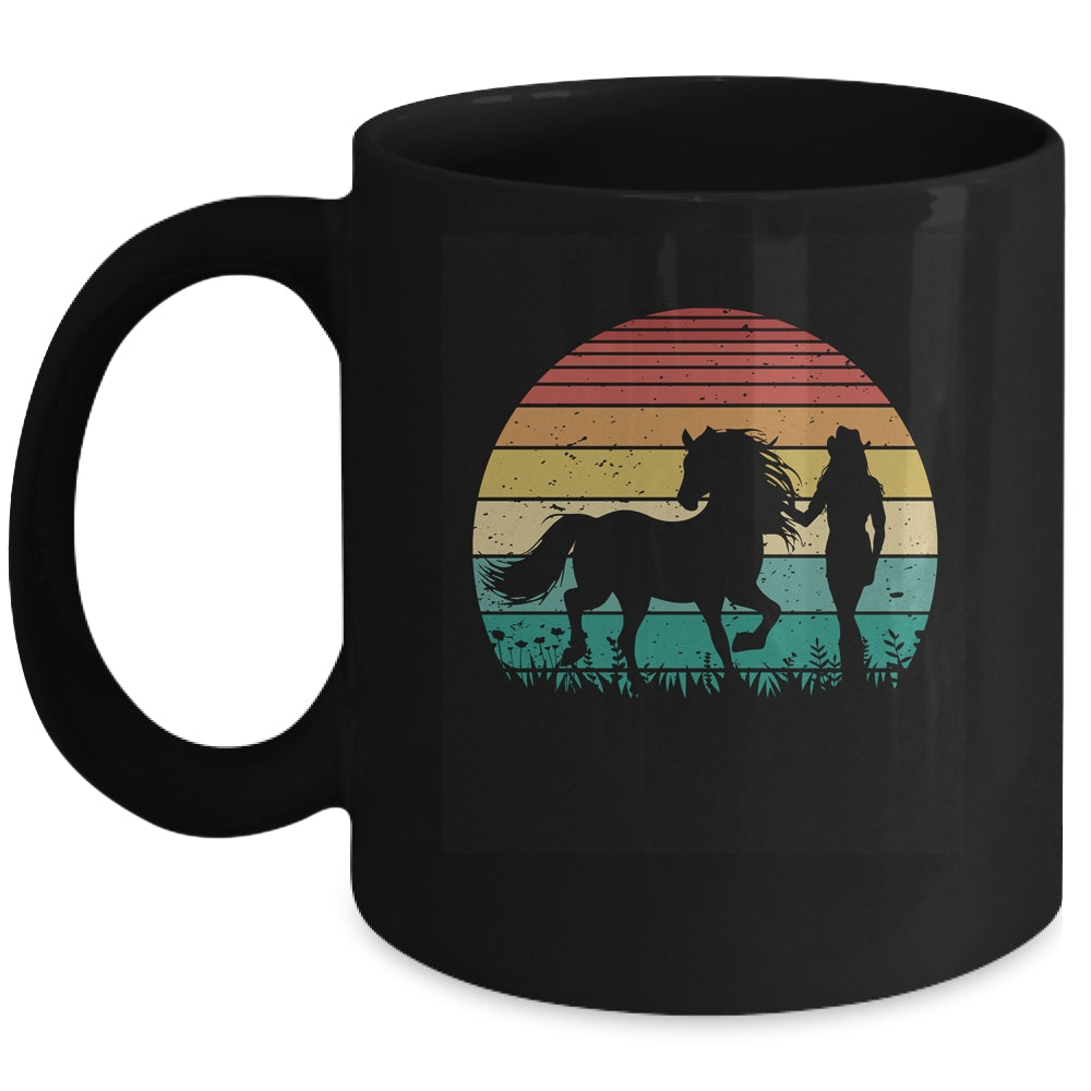 Girl Horse Riding Vintage Cowgirl Texas Ranch Mug | siriusteestore