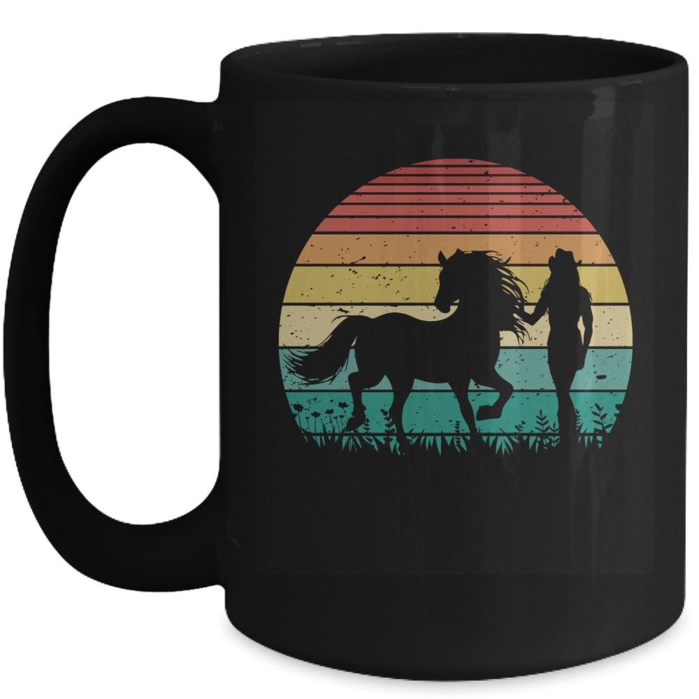 Girl Horse Riding Vintage Cowgirl Texas Ranch Mug | siriusteestore