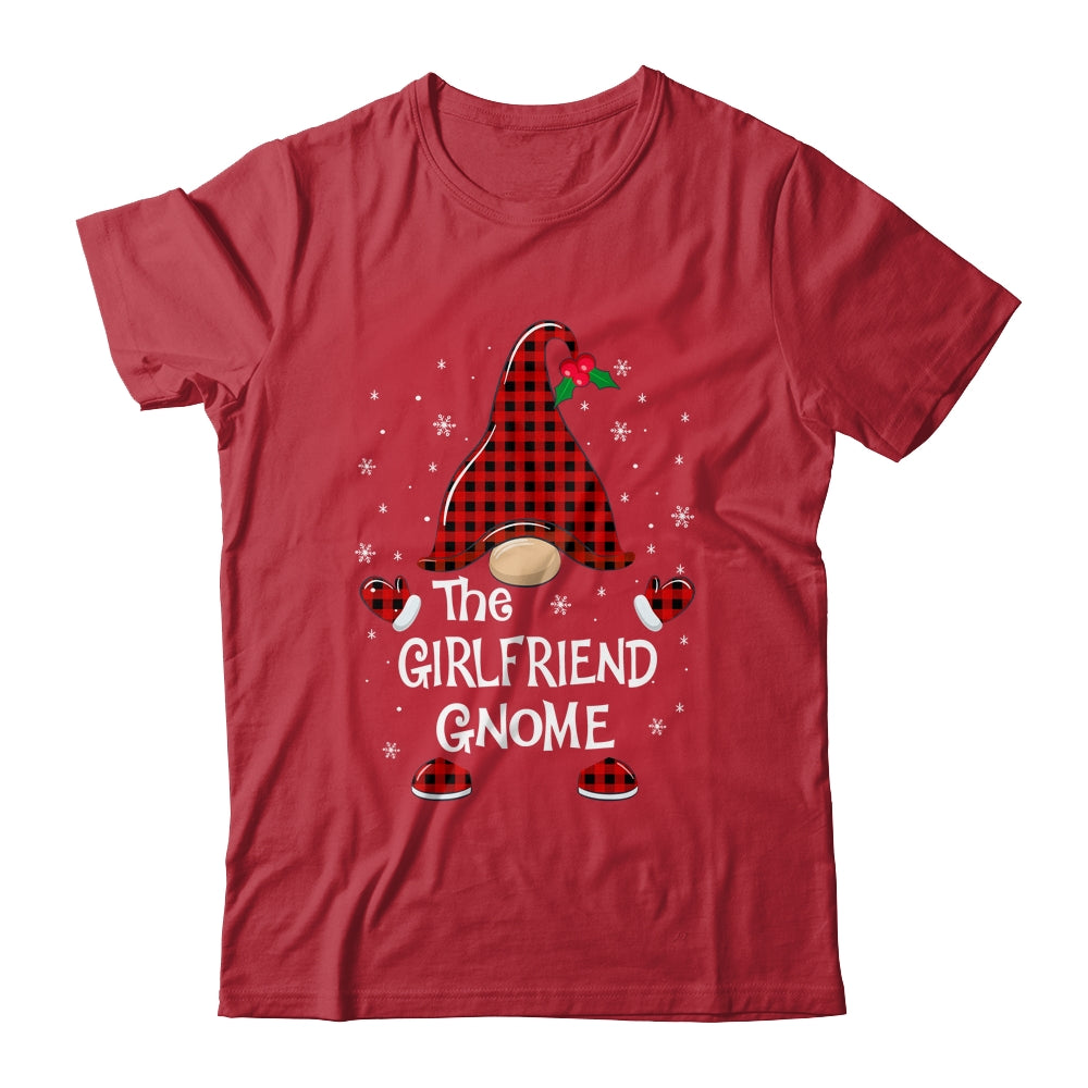 Girlfriend Gnome Buffalo Plaid Matching Christmas Pajama Gift Shirt & Sweatshirt | siriusteestore