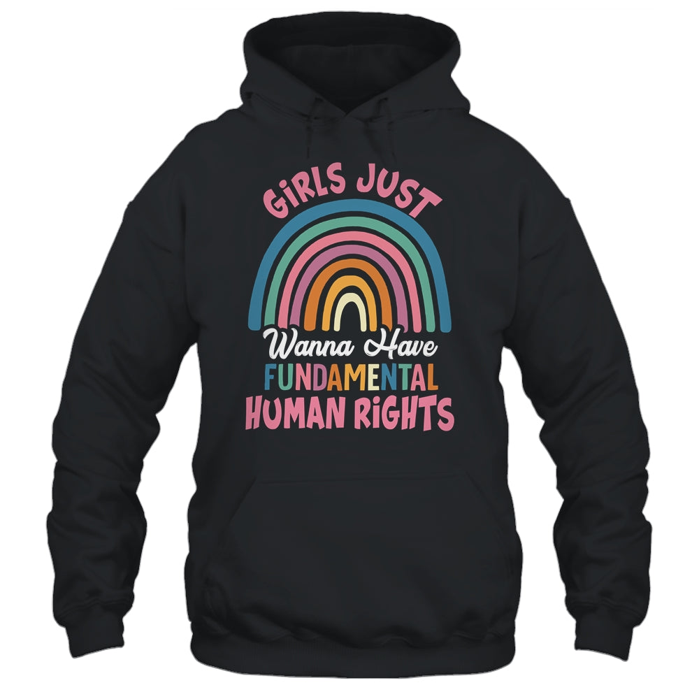 Girls Just Wanna Have Fundamental Rights Rainbow Feminists Shirt & Tank Top | siriusteestore
