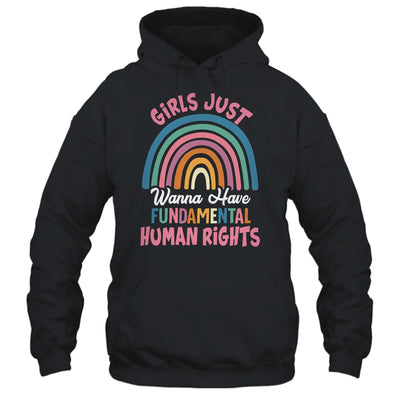 Girls Just Wanna Have Fundamental Rights Rainbow Feminists Shirt & Tank Top | siriusteestore