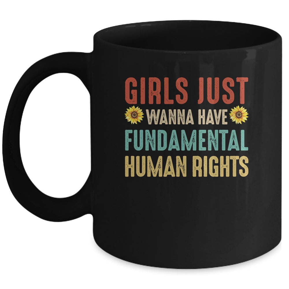 Girls Just Want To Have Fundamental Rights Sunflower Mug | siriusteestore
