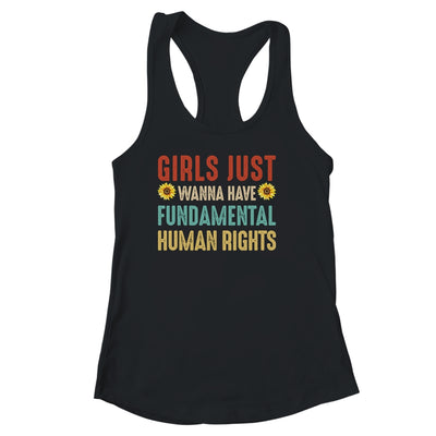 Girls Just Want To Have Fundamental Rights Sunflower Shirt & Tank Top | siriusteestore