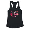 Girls Women Nurses Valentines Day Hearts Stethoscope Groovy Shirt & Tank Top | siriusteestore