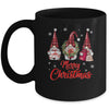 Gnome Family Merry Christmas For Women Buffalo Plaid Mug | siriusteestore