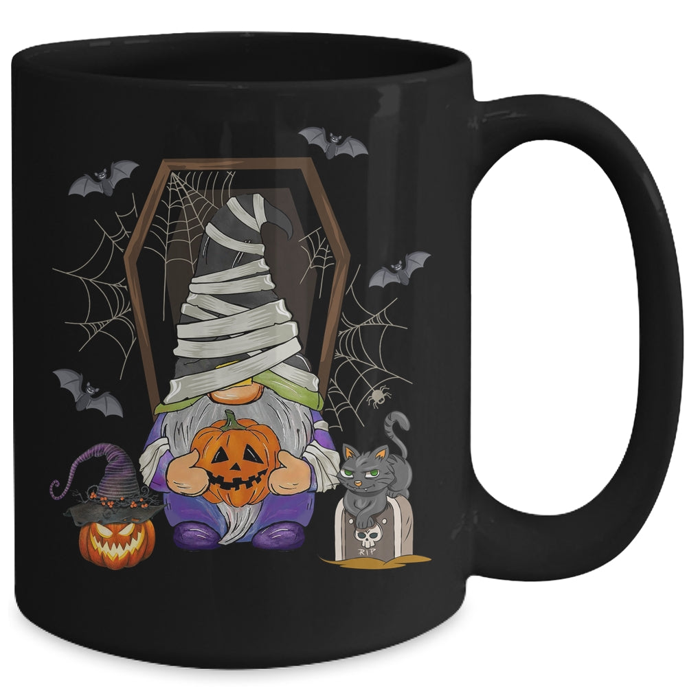 Gnome Mummy Halloween Costume Funny Pumpkin Mug | siriusteestore