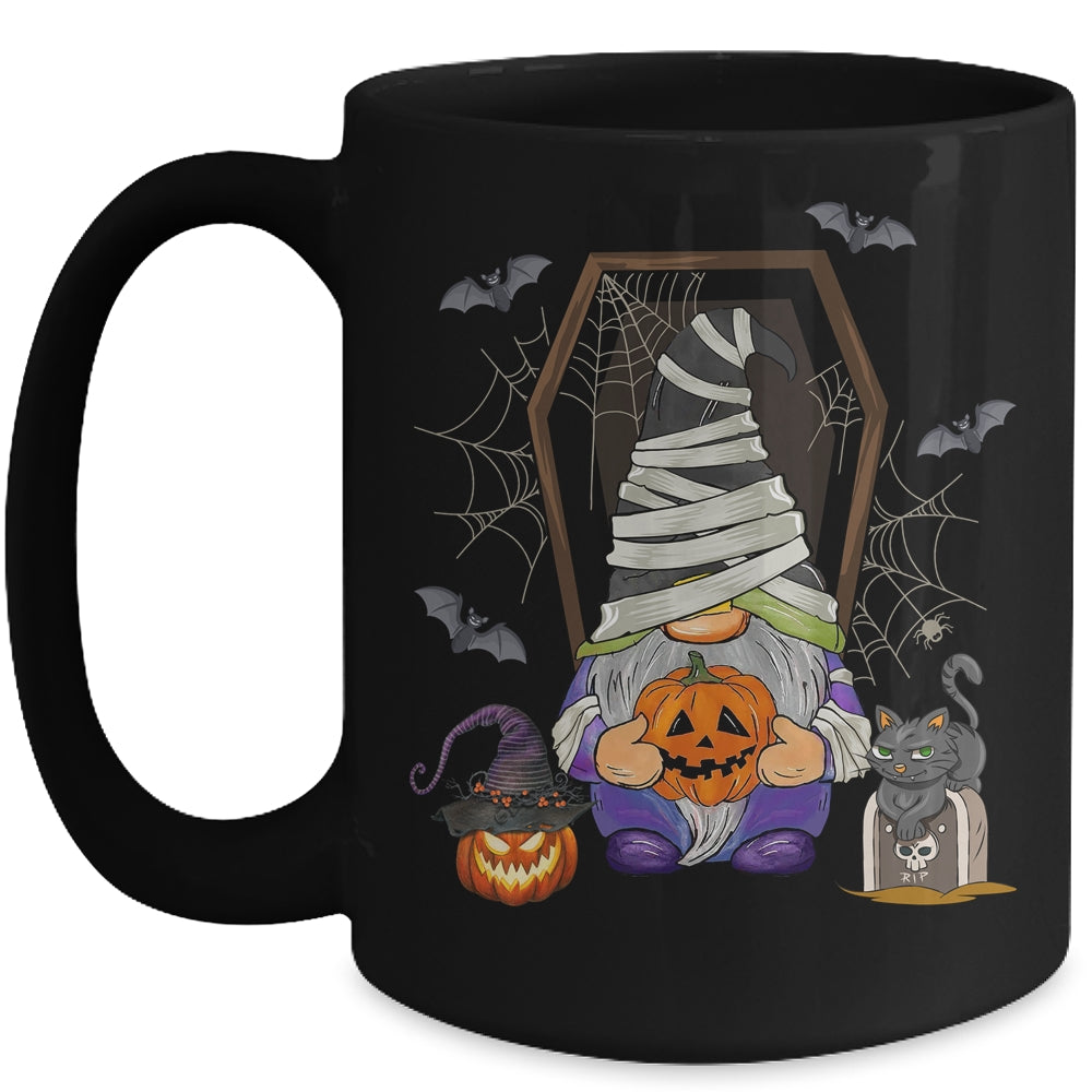 Gnome Mummy Halloween Costume Funny Pumpkin Mug | siriusteestore