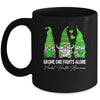 Gnome One Fights Alone Mental Health Awareness Green Ribbon Mug | siriusteestore