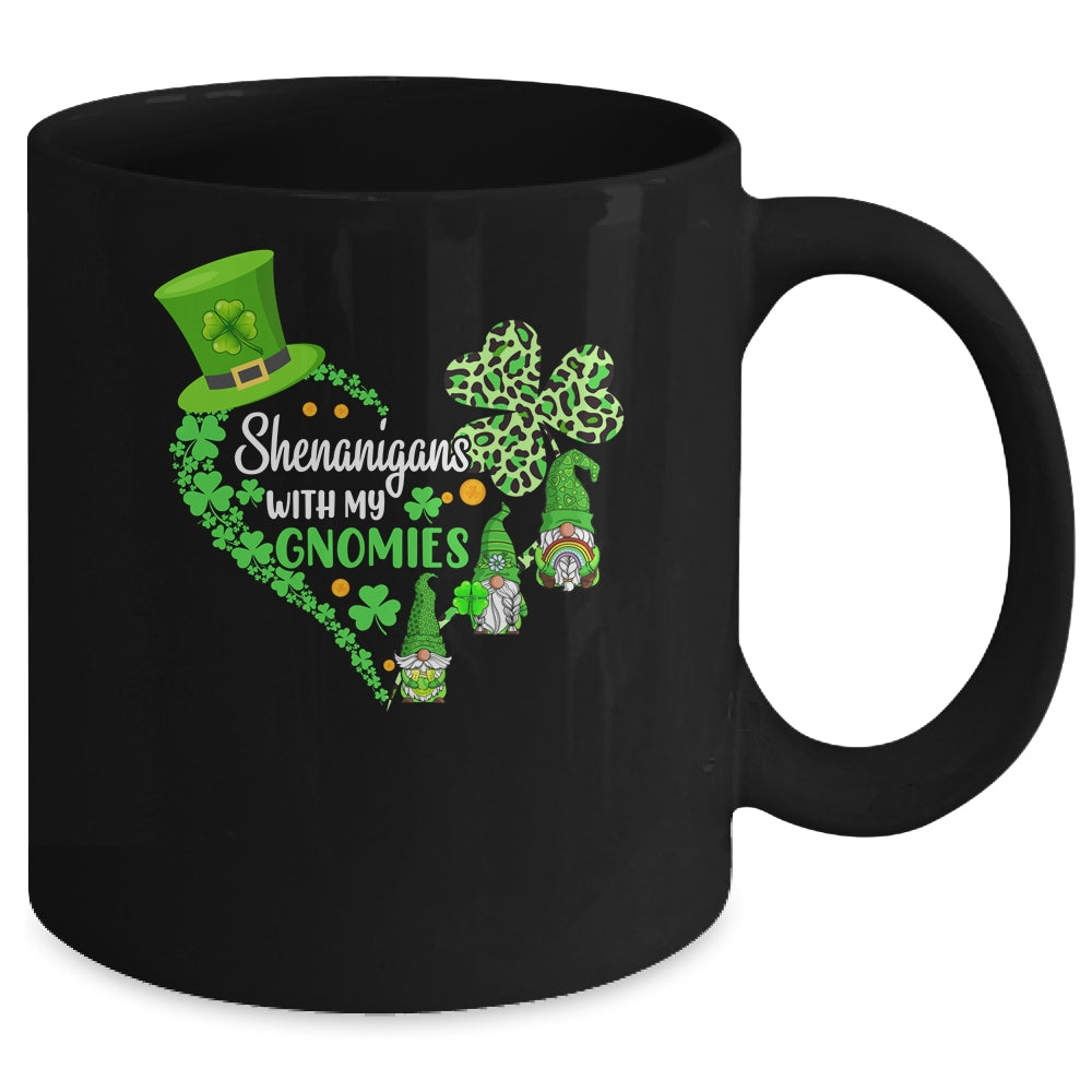 Gnome St Patricks Day Shenanigans With My Gnomies Shamrock Mug | siriusteestore