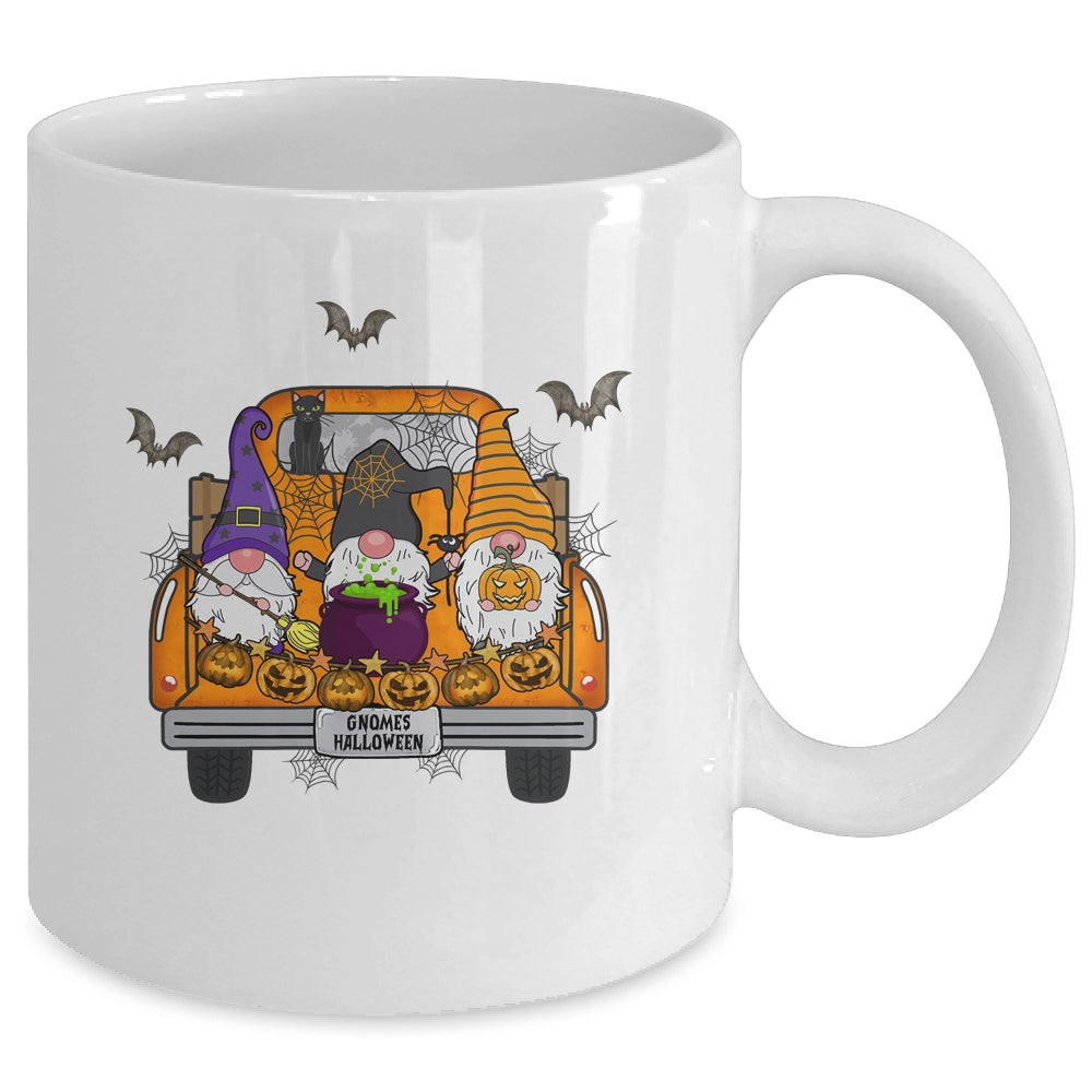 Gnome Witch Halloween Pumpkin Autumn Fall Holiday Mug | siriusteestore