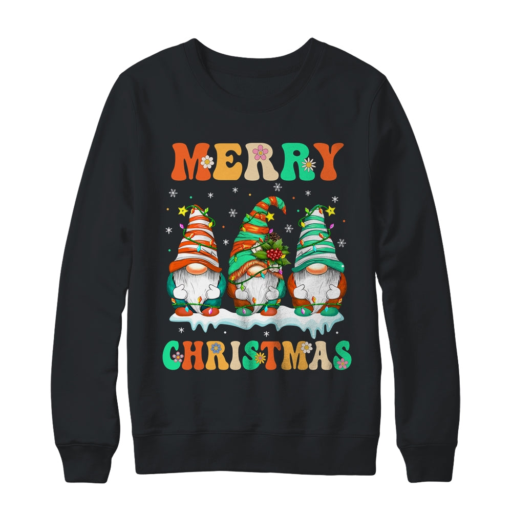 Gnome Xmas Light Pajamas Merry Christmas Matching Group Shirt & Sweatshirt | siriusteestore