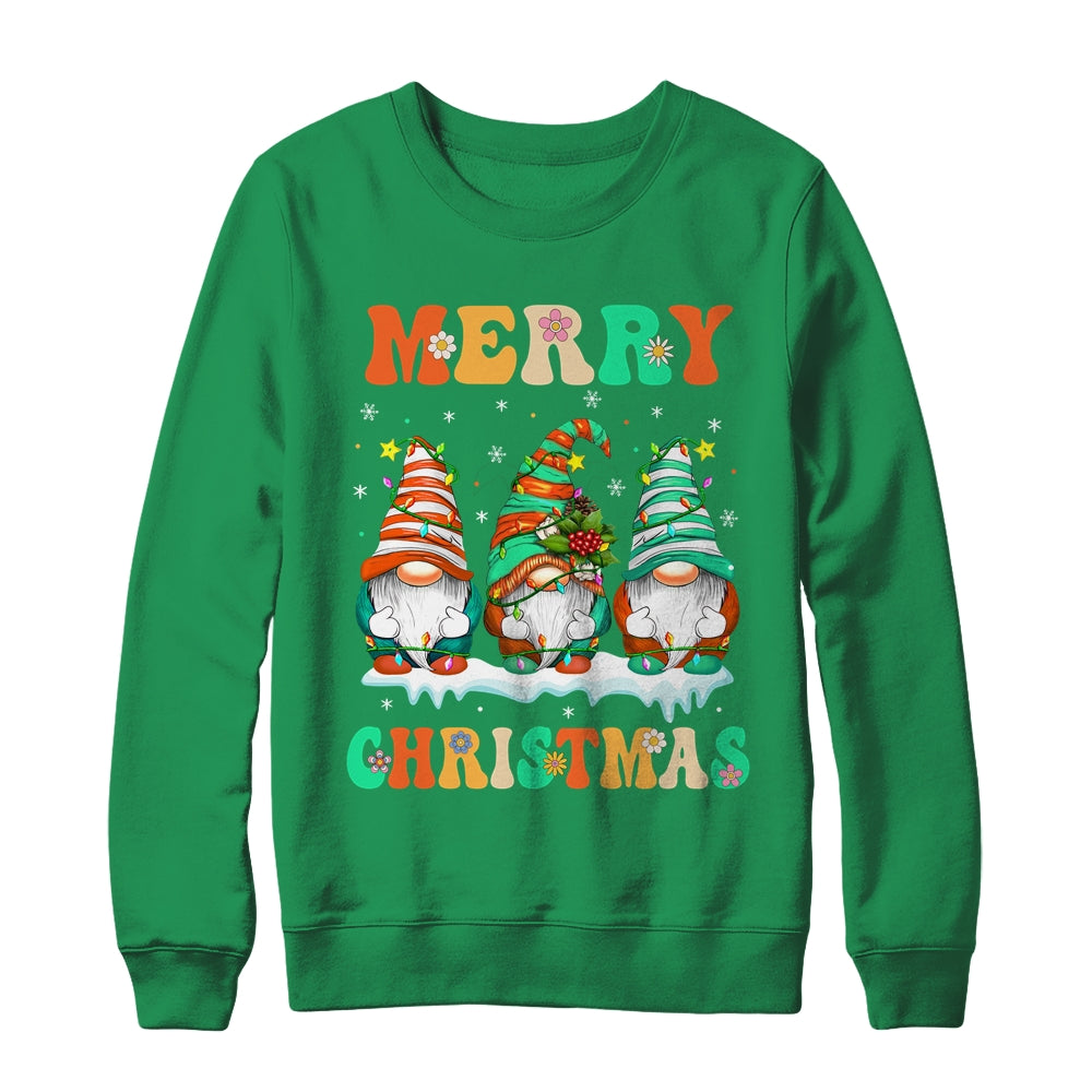 Gnome Xmas Light Pajamas Merry Christmas Matching Group Shirt & Sweatshirt | siriusteestore
