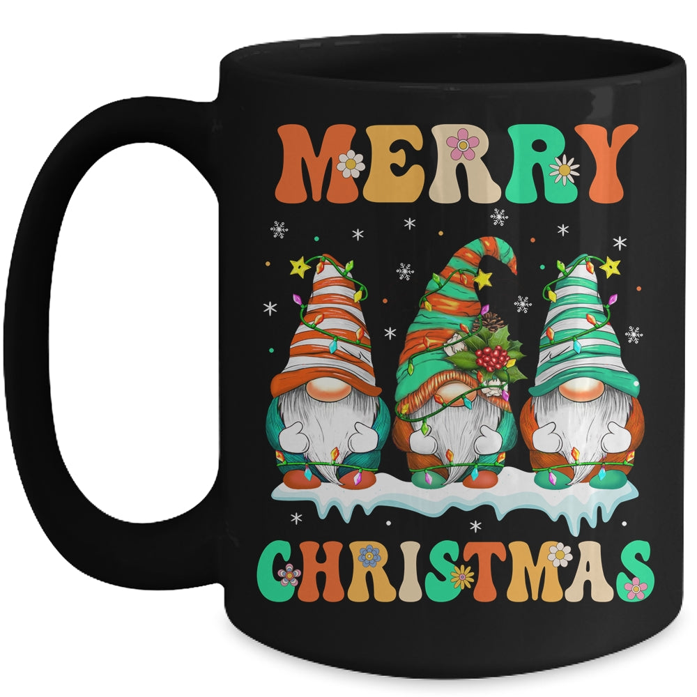 Gnome Xmas Light Pajamas Merry Christmas Matching Group Mug | siriusteestore