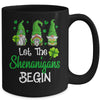 Gnomes St Patricks Day Let The Shenanigans Begin Mug | siriusteestore