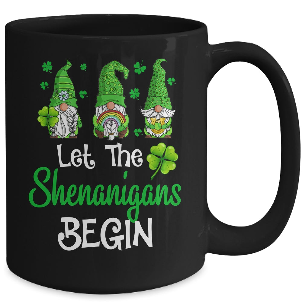 Gnomes St Patricks Day Let The Shenanigans Begin Mug | siriusteestore