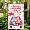 Gnomes Valentine Flag Happy Valentine's Day Red Truck Gnomes Couple | siriusteestore