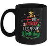 Go Jesus It's Your Birthday Christmas Tree Funny Xmas Mug | siriusteestore