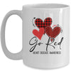 Go Red For Womens Heart Disease Awareness Month Leopard Mug | siriusteestore