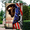 God Jesus By His Wounds We are Healed Flag Christian American | siriusteestore