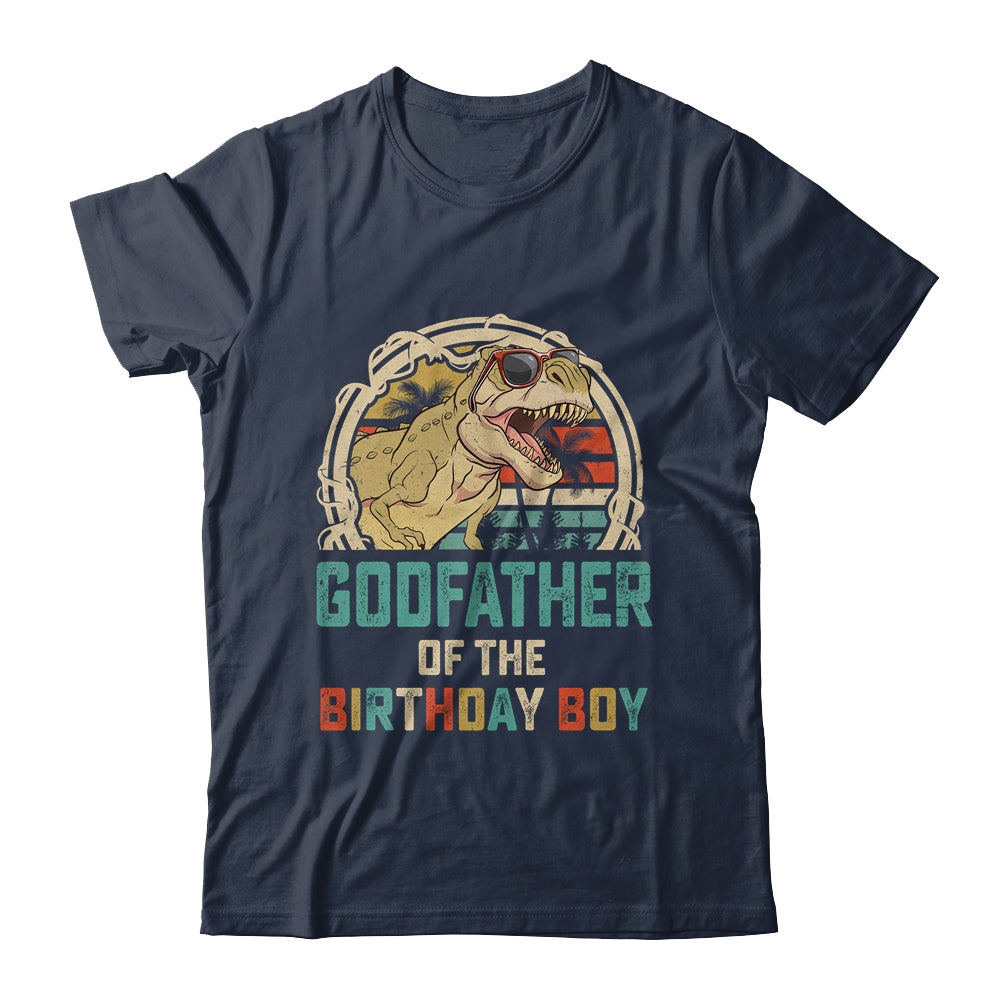 Godfather Dinosaur Of The Birthday Boy Matching Family Shirt & Hoodie | siriusteestore