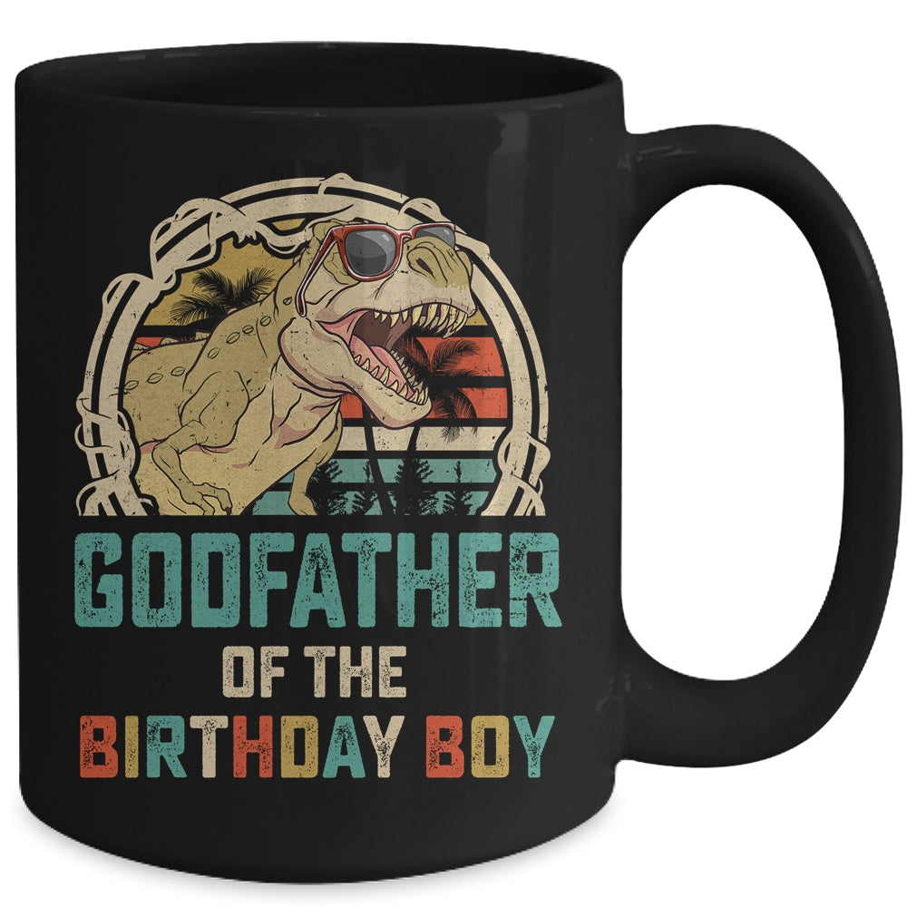 Godfather Dinosaur Of The Birthday Boy Matching Family Mug | siriusteestore