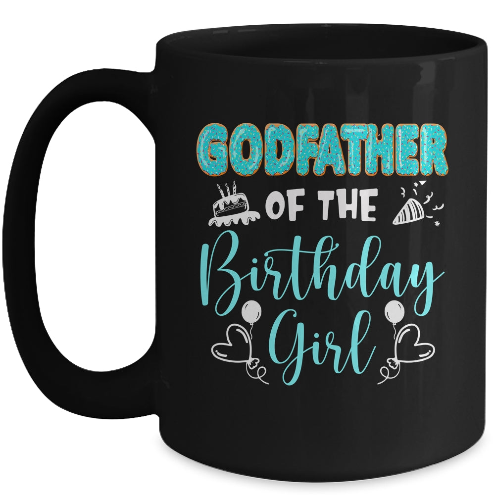 Godfather Of The Birthday Girl Family Donut Birthday Mug | siriusteestore