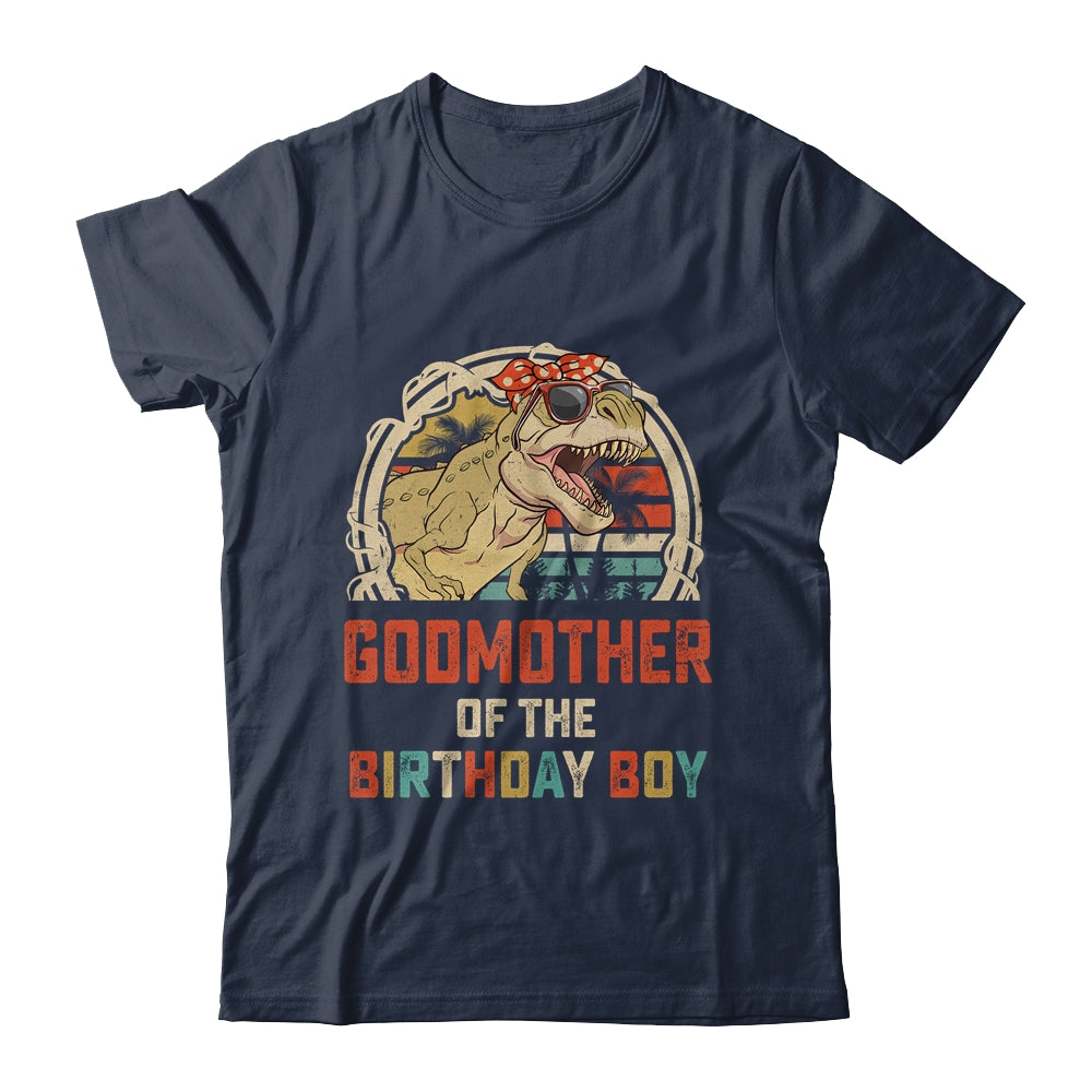 Godmother Dinosaur Of The Birthday Boy Matching Family Shirt & Hoodie | siriusteestore