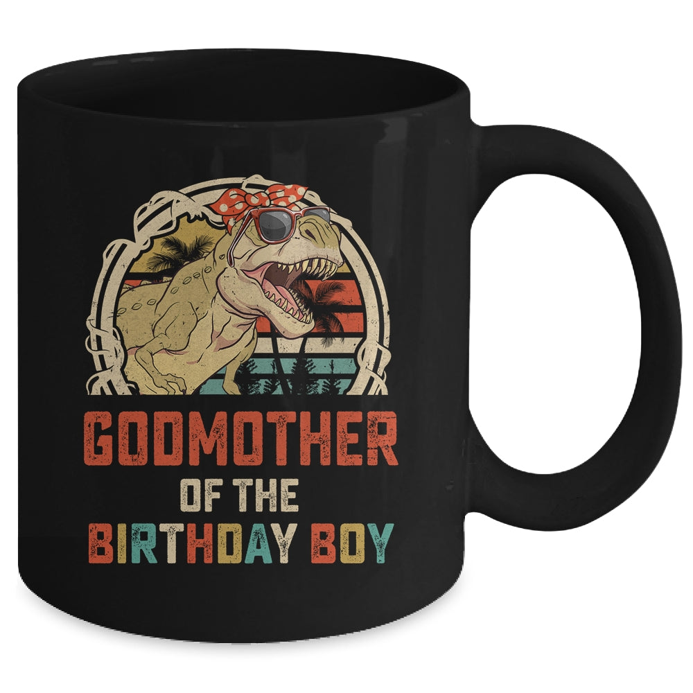 Godmother Dinosaur Of The Birthday Boy Matching Family Mug | siriusteestore