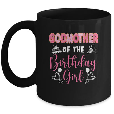 Godmother Of The Birthday Girl Family Donut Birthday Mug | siriusteestore
