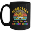 Godmother Of The Shark Birthday Mom Matching Family Mug | siriusteestore