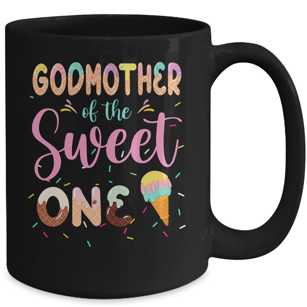 Godmother Of The Sweet One Ice Cream 1st First Birthday Family Mug | siriusteestore