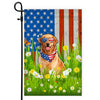 Golden Retriever American USA Flag 4th of July Dog Lover On Independence Day | siriusteestore