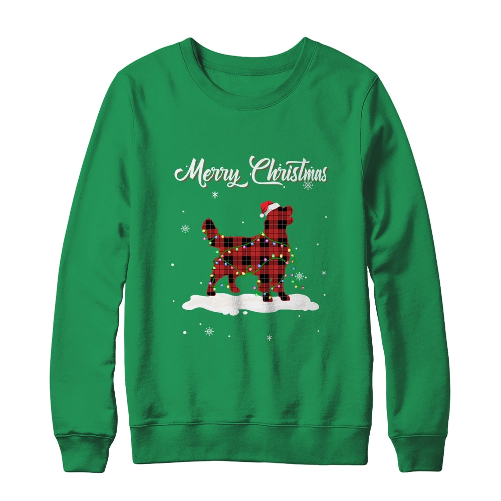 Golden Retriever Christmas Red Plaid Dog Lover Pajama Family Gift Shirt & Sweatshirt | siriusteestore