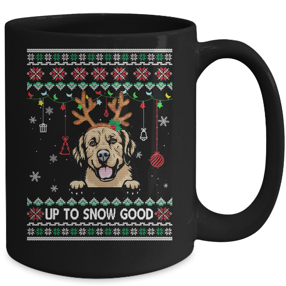 Golden Retriever Dog Reindeer Ugly Christmas Xmas Mug | siriusteestore
