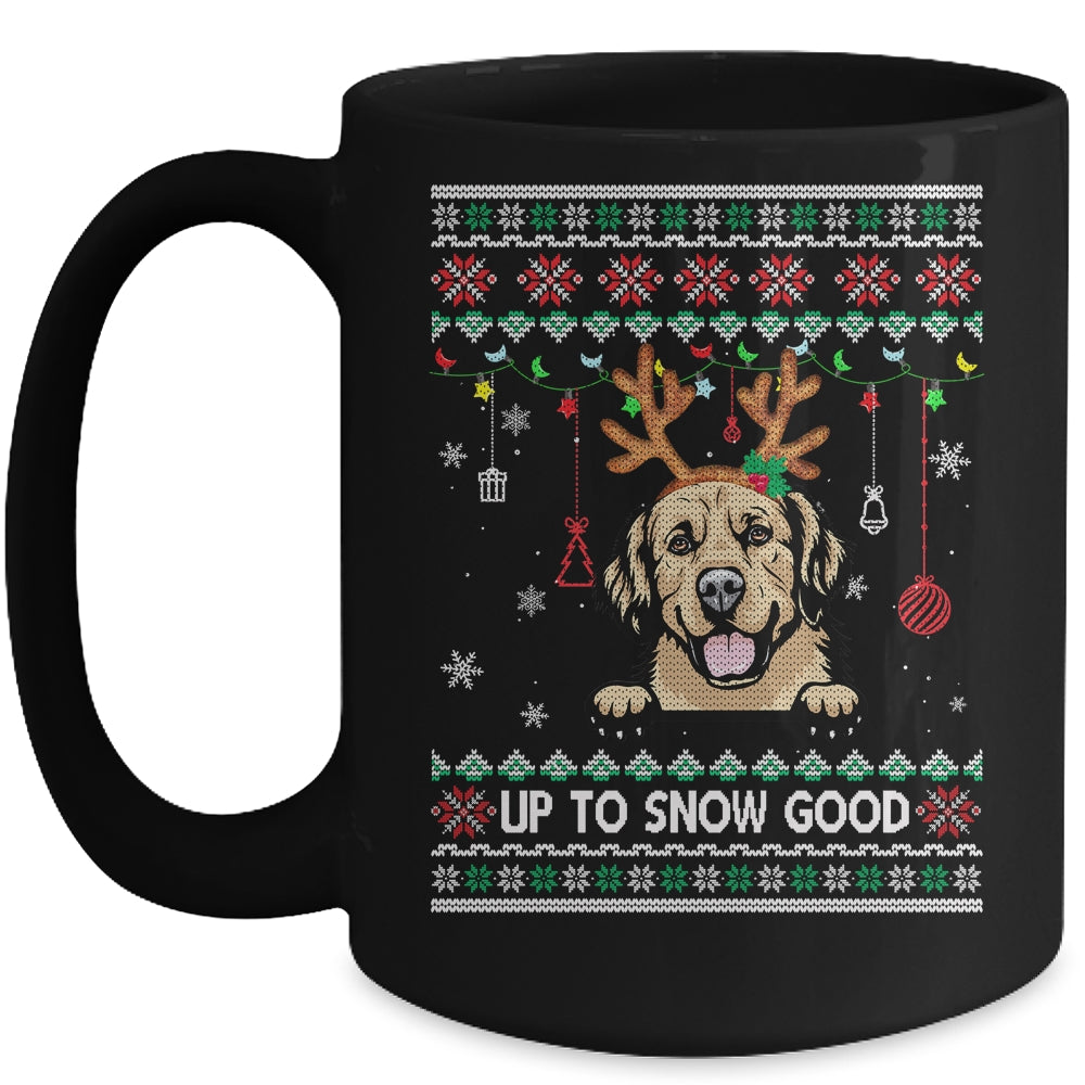 Golden Retriever Dog Reindeer Ugly Christmas Xmas Mug | siriusteestore