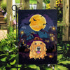 Golden Retriever Witch Halloween Flag Castle Background For Dog Lover Home | siriusteestore