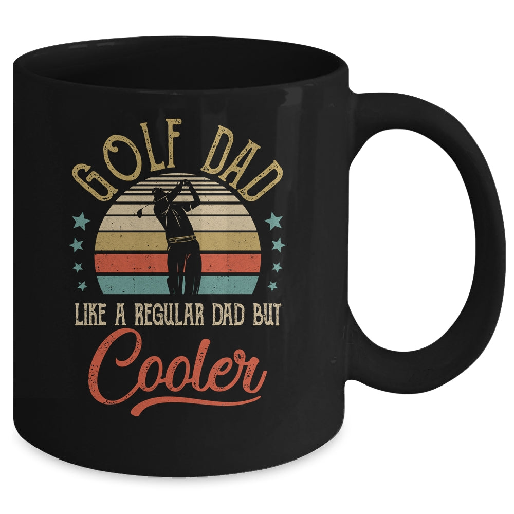 Golf Dad Like A Regular Dad Cooler Vintage Fathers Day Mug | siriusteestore