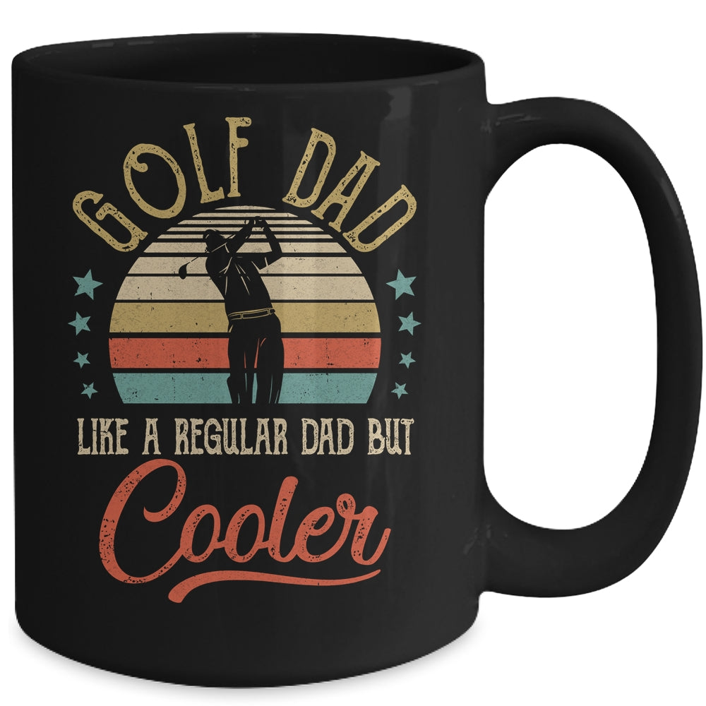 Golf Dad Like A Regular Dad Cooler Vintage Fathers Day Mug | siriusteestore