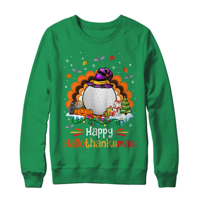 Golf Halloween Christmas Thanksgiving Hallothanksmas Shirt & Sweatshirt | siriusteestore