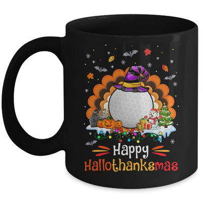 Golf Halloween Christmas Thanksgiving Hallothanksmas Mug | siriusteestore