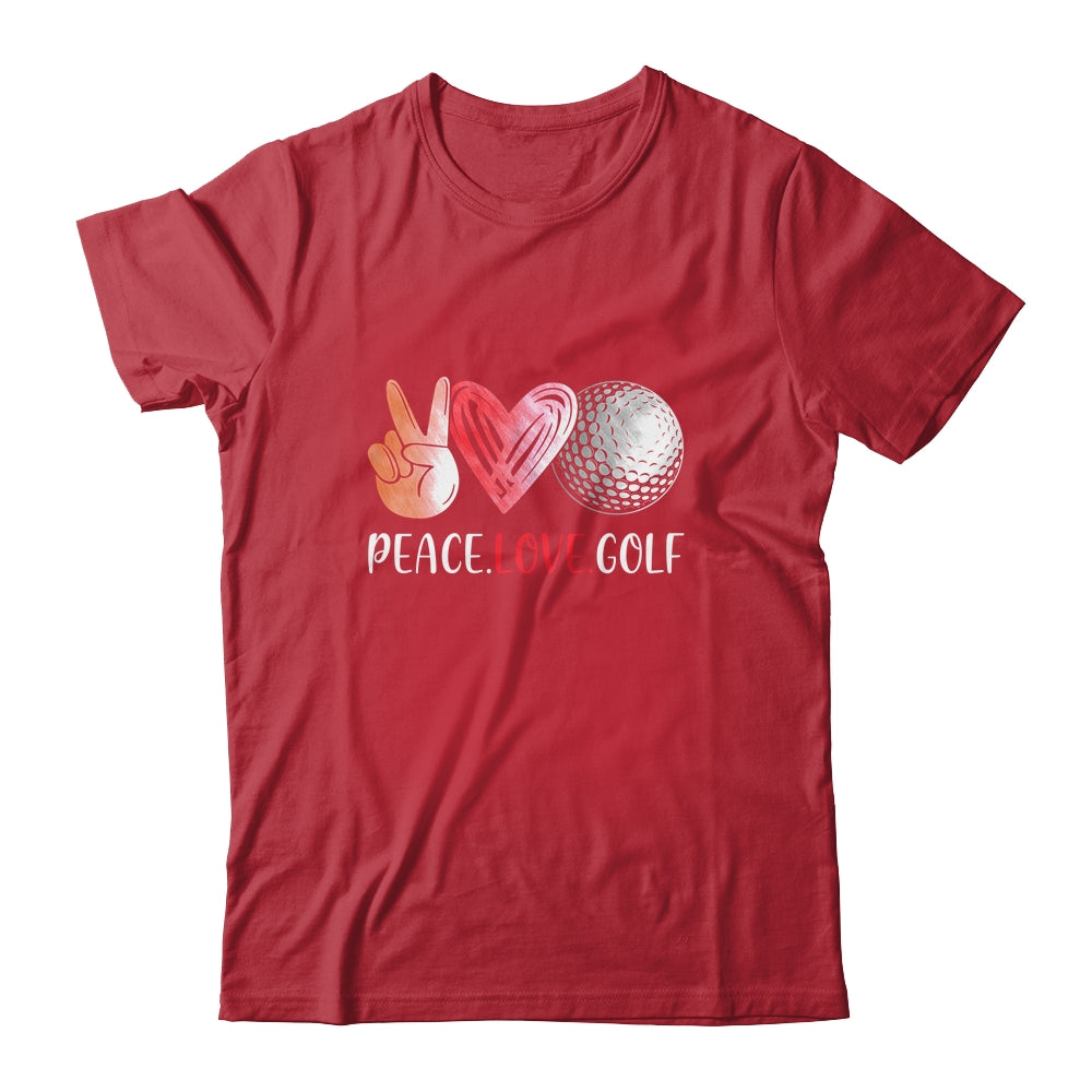 Golf Player Girls Peace Love Golf Women Shirt & Tank Top | siriusteestore