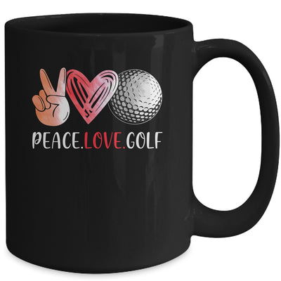 Golf Player Girls Peace Love Golf Women Mug | siriusteestore