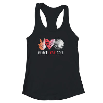 Golf Player Girls Peace Love Golf Women Shirt & Tank Top | siriusteestore